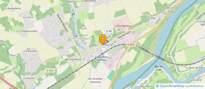 localisation de l'entreprise AMICALE CINQ-MARSIENNE  CINQ-MARS-LA-PILE