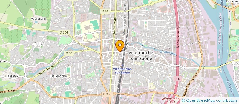 localisation de l'entreprise AMICALE CLASSE 70 à VILLEFRANCHE-SUR-SAONE