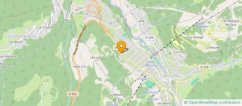 localisation de l'entreprise AMICALE CLASSE 73 à MORZINE