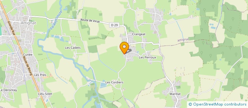 localisation de l'entreprise AMICALE CLASSE 92 VIRIAT  ATTIGNAT