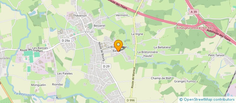 localisation de l'entreprise AMICALE CLASSE 95 DE VIRIAT à VIRIAT