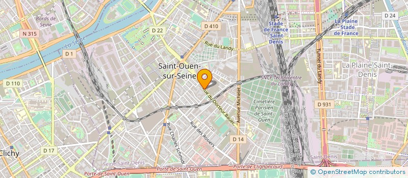 localisation de l'entreprise AMICALE CNL 50 BAUER à SAINT-OUEN-SUR-SEINE