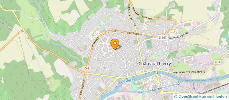 localisation de l'entreprise AMICALE CNL DE CHATEAU THIERRY  CHATEAU-THIERRY