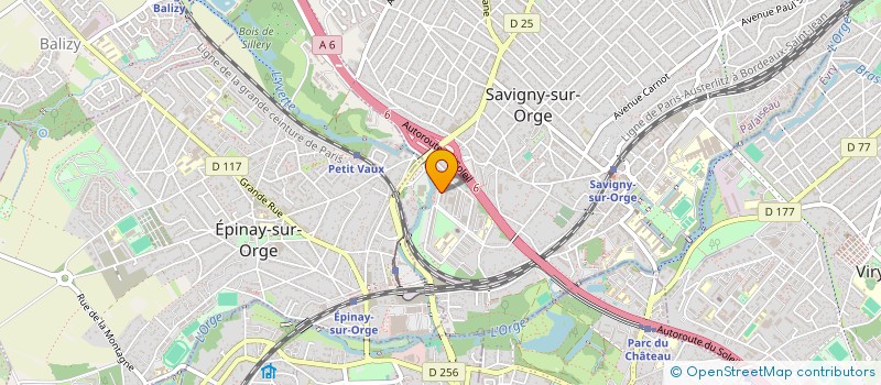 localisation de l'entreprise AMICALE CNL DES LOCATAIRES DE GRAND VAUX à SAVIGNY-SUR-ORGE