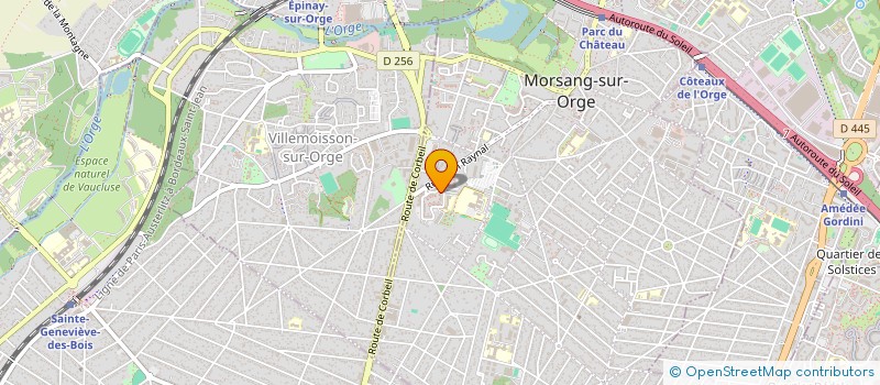 localisation de l'entreprise AMICALE CNL DES LOCATAIRES DU SQUARE LOUISE MICHEL  MORSANG-SUR-ORGE