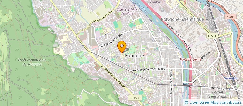 localisation de l'entreprise AMICALE CNL QUARTIER DES ALPES à FONTAINE