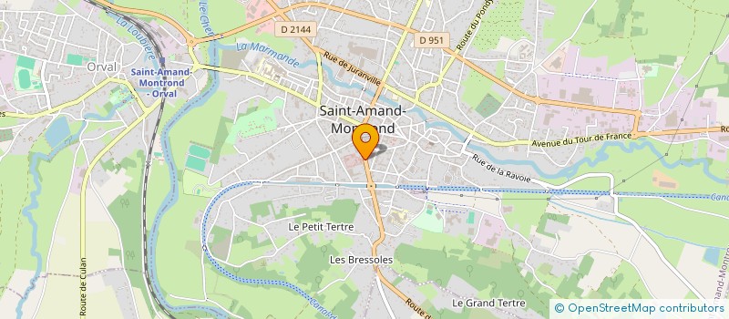 localisation de l'entreprise AMICALE COB SAINT-AMAND-MONTROND  SAINT-AMAND-MONTROND