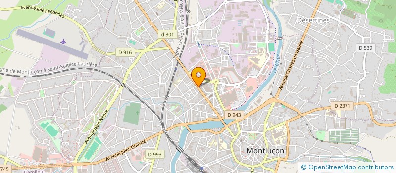 localisation de l'entreprise AMICALE COMMERCANT VILLE GOZET  MONTLUCON