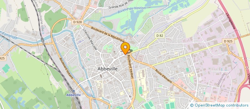 localisation de l'entreprise AMICALE COMMERCE ABBEVILLOIS à ABBEVILLE