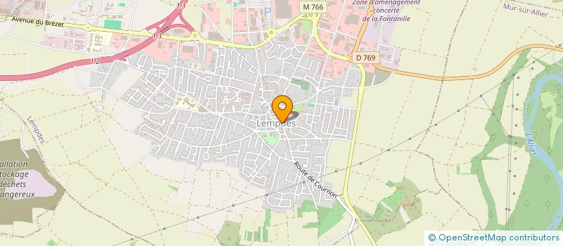 localisation de l'entreprise AMICALE CONSCRITS CLASSE 72  LEMPDES