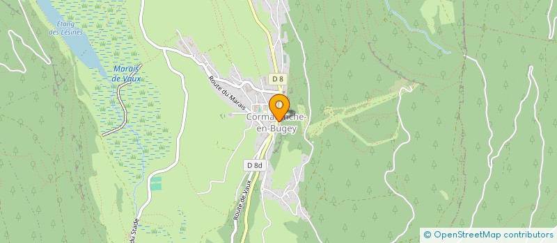 localisation de l'entreprise AMICALE COOPERATIVE SCOLAIRE DE CORMARANCHE EN BUGEY à PLATEAU D'HAUTEVILLE