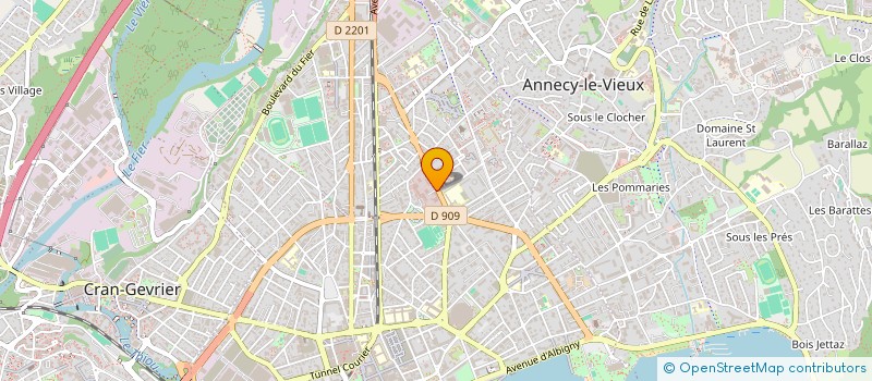 localisation de l'entreprise AMICALE CORG 74 à ANNECY