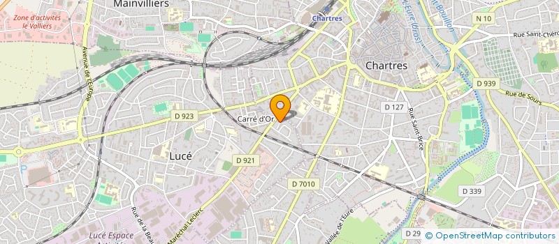 localisation de l'entreprise AMICALE CORPORATIVE CHARTRAINE DE FOOTBALL à LUCE