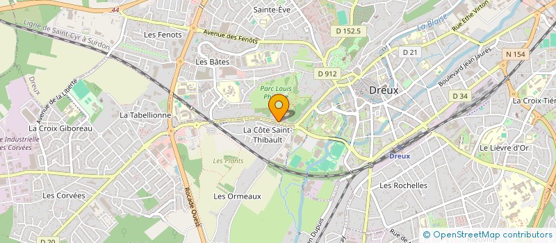 localisation de l'entreprise AMICALE CORPS SAPEURS POMPIERS à DREUX