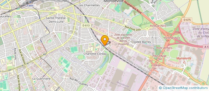 localisation de l'entreprise AMICALE COURRIERS NORMANDS ET KEOLIS CALVADOS  MONDEVILLE