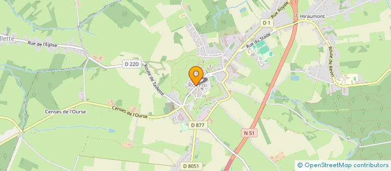 localisation de l'entreprise AMICALE CULTURE ET LOISIRS  ROCROI