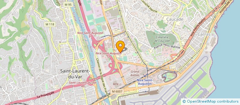 localisation de l'entreprise AMICALE CULTUREL SPORTIF COMORIENS 06  NICE