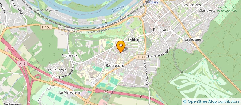 localisation de l'entreprise AMICALE CULTURELLE ET SPORTIVE DE POISSY  POISSY