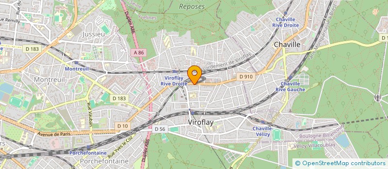 localisation de l'entreprise AMICALE CULTURELLE INTERCOM FRANCO-PORTU  VIROFLAY