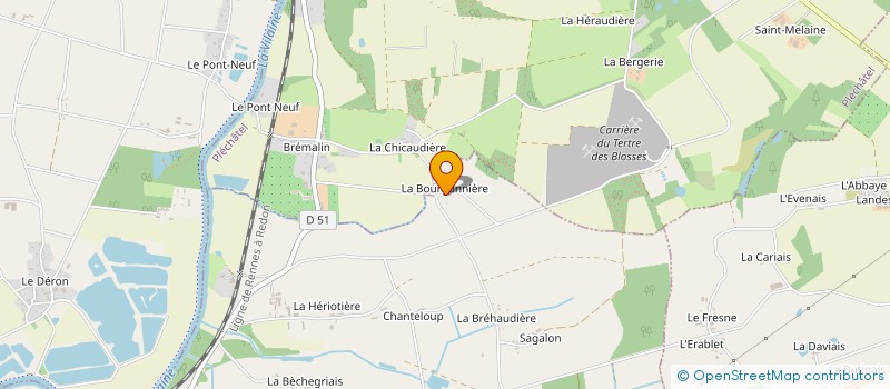 localisation de l'entreprise AMICALE CYCLISTE DE SAINT MALO DE PHILY  SAINT-MALO-DE-PHILY