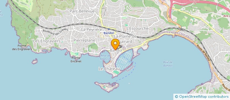localisation de l'entreprise AMICALE CYCLISTE DES BAIES DE BANDOL à BANDOL