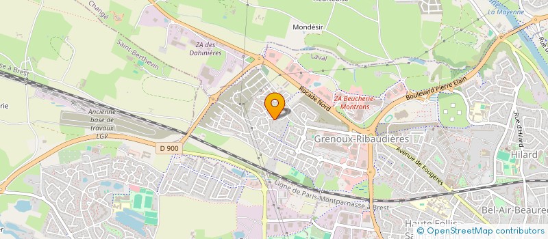 localisation de l'entreprise AMICALE CYCLISTE DU PAYS LAVALLOIS à LAVAL