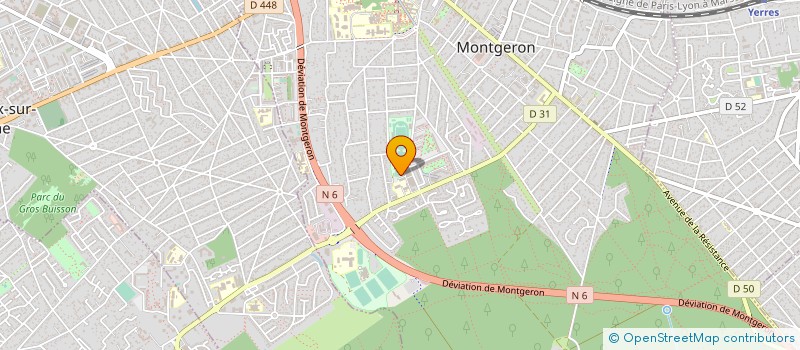localisation de l'entreprise AMICALE CYCLO SENART à MONTGERON
