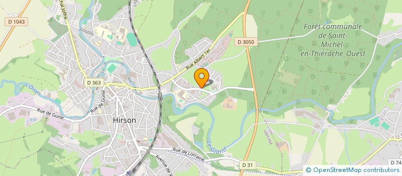 localisation de l'entreprise AMICALE CYCLOTOURISTE HIRSONNAISE à HIRSON