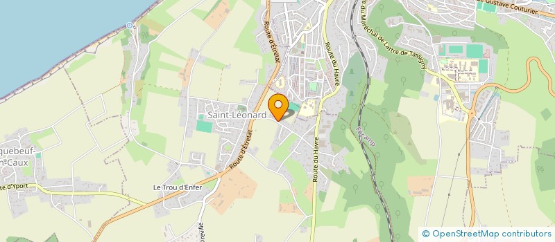 localisation de l'entreprise AMICALE CYNOPHILE ET AGILITY DE FECAMP  ECRAINVILLE