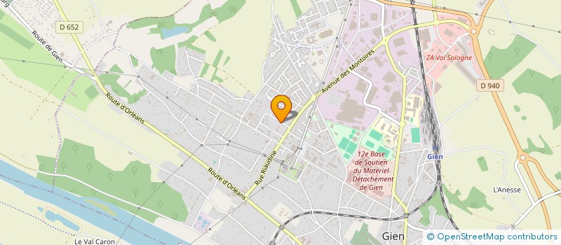 localisation de l'entreprise AMICALE D'ANIMATION DU CENTRE ES CIGOGNES à GIEN