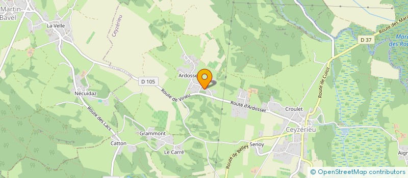 localisation de l'entreprise AMICALE D'ARDOSSET à CEYZERIEU