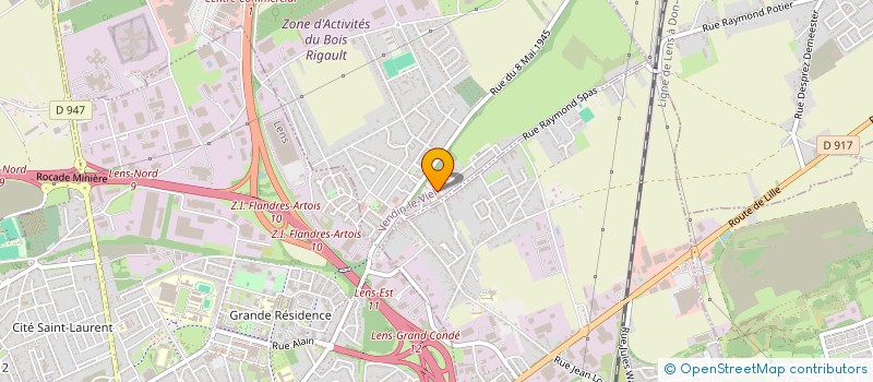 localisation de l'entreprise AMICALE D'ECOLE JULES FERRY  VENDIN-LE-VIEIL