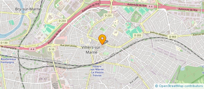 localisation de l'entreprise AMICALE DCRA NUIT à VILLIERS-SUR-MARNE