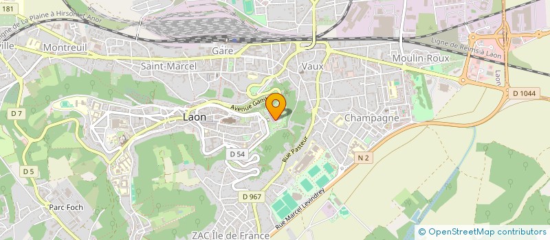 localisation de l'entreprise AMICALE DDTEFP à LAON
