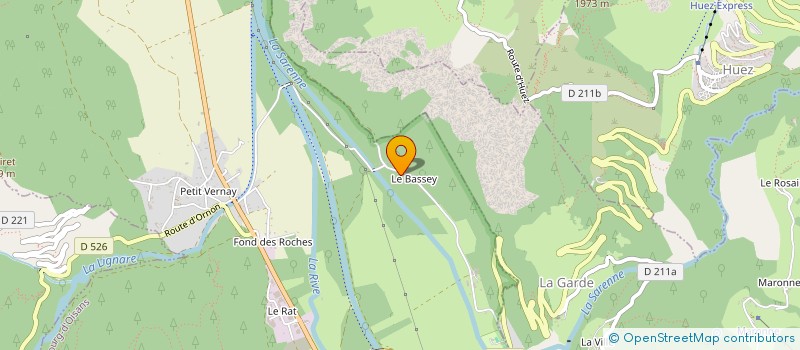 localisation de l'entreprise AMICALE DE BASSEY  LE BOURG D'OISANS