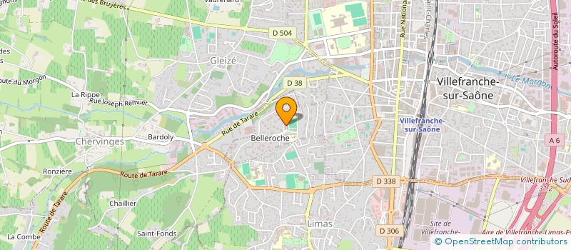localisation de l'entreprise AMICALE DE BELLEROCHE à VILLEFRANCHE-SUR-SAONE