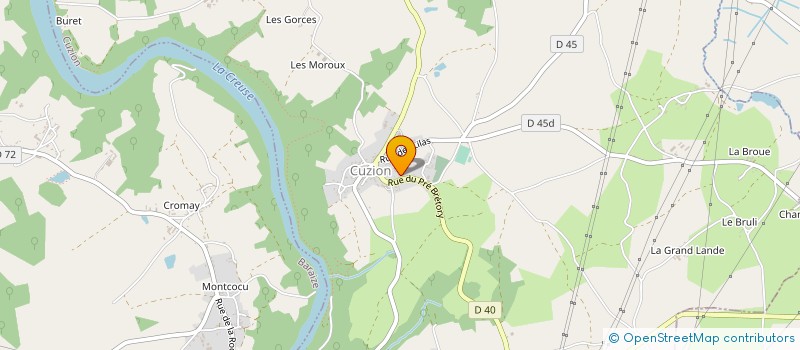 localisation de l'entreprise AMICALE DE BONNU à CUZION