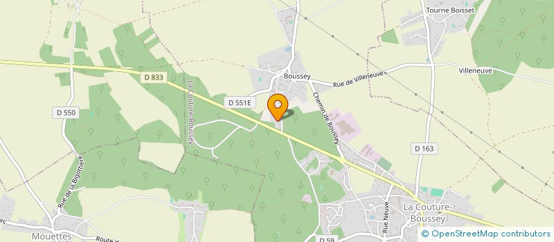 localisation de l'entreprise AMICALE DE BOXE FRANCAISE SAVATE DE L'EURE  LA COUTURE-BOUSSEY