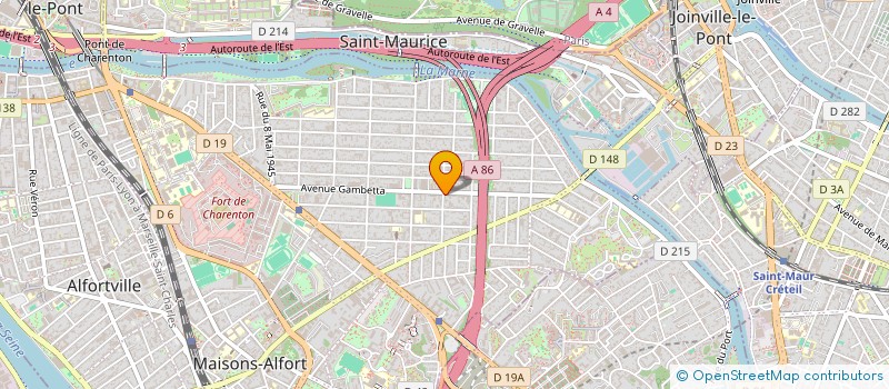 localisation de l'entreprise AMICALE DE CHARENTONNEAU - ASSOCIATION DES COMMERCANTS ET ARTISANS DE CHARENTONNEAU  MAISONS-ALFORT