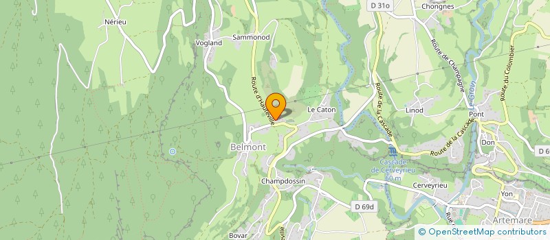 localisation de l'entreprise AMICALE DE CHASSE DE BELMONT à VALROMEY-SUR-SERAN