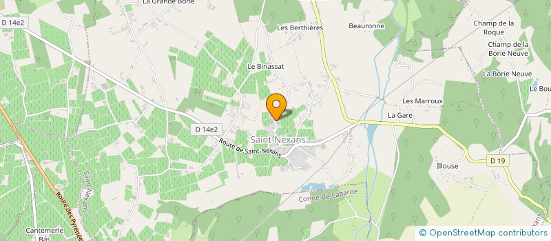 localisation de l'entreprise AMICALE DE CHASSE DES PROPRIETAIRES AGRICOLES DE SAINT NEXANS  SAINT-NEXANS