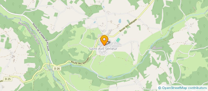 localisation de l'entreprise AMICALE DE CHASSE LA SAINT HUBERT DE SAINT AVIT SENIEUR  SAINT-AVIT-SENIEUR