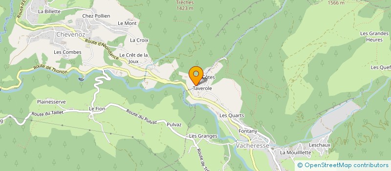 localisation de l'entreprise AMICALE DE L'ECOLE DE CHEVENOZ  CHEVENOZ