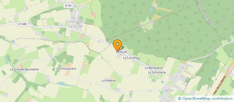 localisation de l'entreprise AMICALE DE L'ECOLE DE COURCELLES LA FORET  COURCELLES-LA-FORET