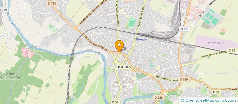 localisation de l'entreprise AMICALE DE L ECOLE DE DESSIN  THOUARS