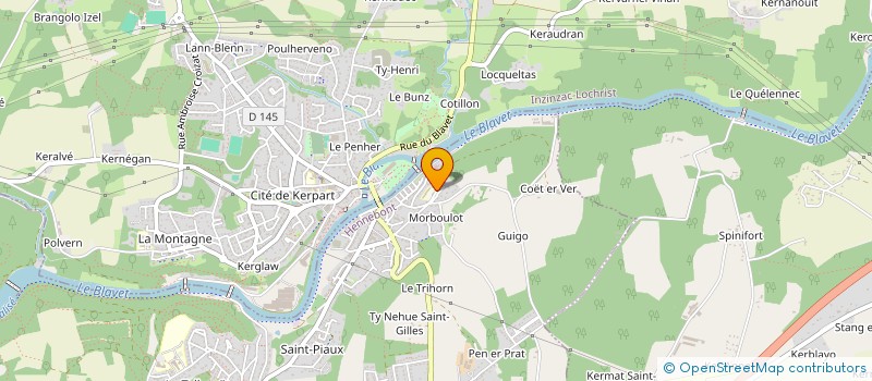 localisation de l'entreprise AMICALE DE L'ECOLE DE LANGROIX  HENNEBONT