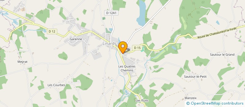 localisation de l'entreprise AMICALE DE L'ECOLE DE LINARDS  LINARDS