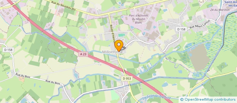 localisation de l'entreprise AMICALE DE L'ECOLE DE MILLONFOSSE à MILLONFOSSE