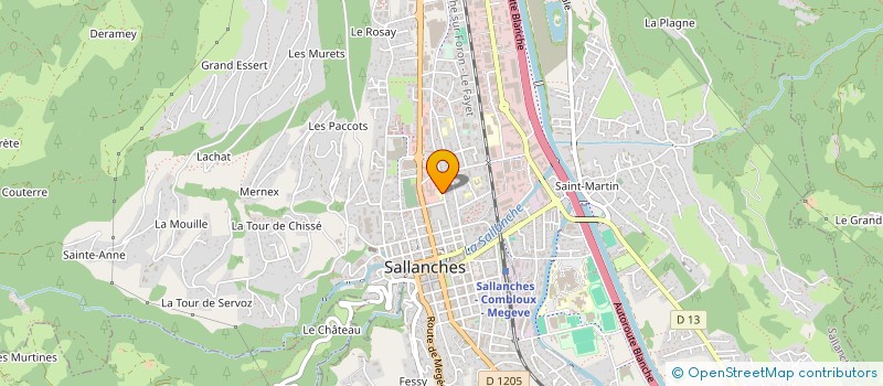 localisation de l'entreprise AMICALE DE L'ECOLE DES MARMOTTES  SALLANCHES