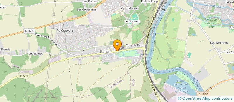 localisation de l'entreprise AMICALE DE L ECOLE PAUL BERT DE PARON  PARON